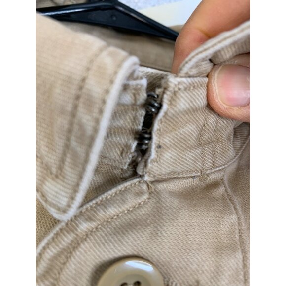 VTG 90s Ralph Lauren Polo Jeans Tan Field Jacket S - Picture 9 of 11